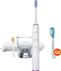 Foto van Philips sonicare diamondclean smart 9000 hx9917/88 + plaque defence opzetborstels (4 stuks