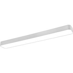 Foto van Led plafondlamp - plafondverlichting - trion astinto - 37w - aanpasbare kleur - dimbaar - rechthoek - mat wit -