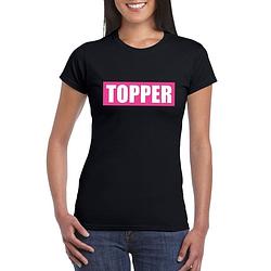 Foto van Toppers topper t-shirt zwart dames 2xl - feestshirts