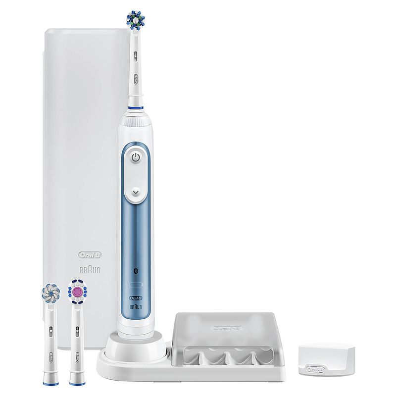 Foto van Oral-b elektrische tandenborstel smart 6 6000n blauw - 5 poetsstanden
