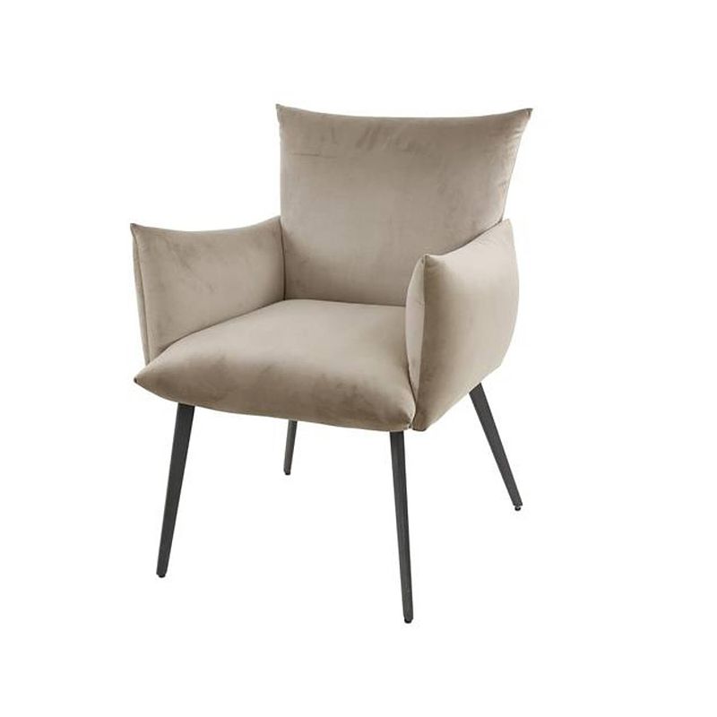 Foto van Eetkamerfauteuil sarah beige met armleuning