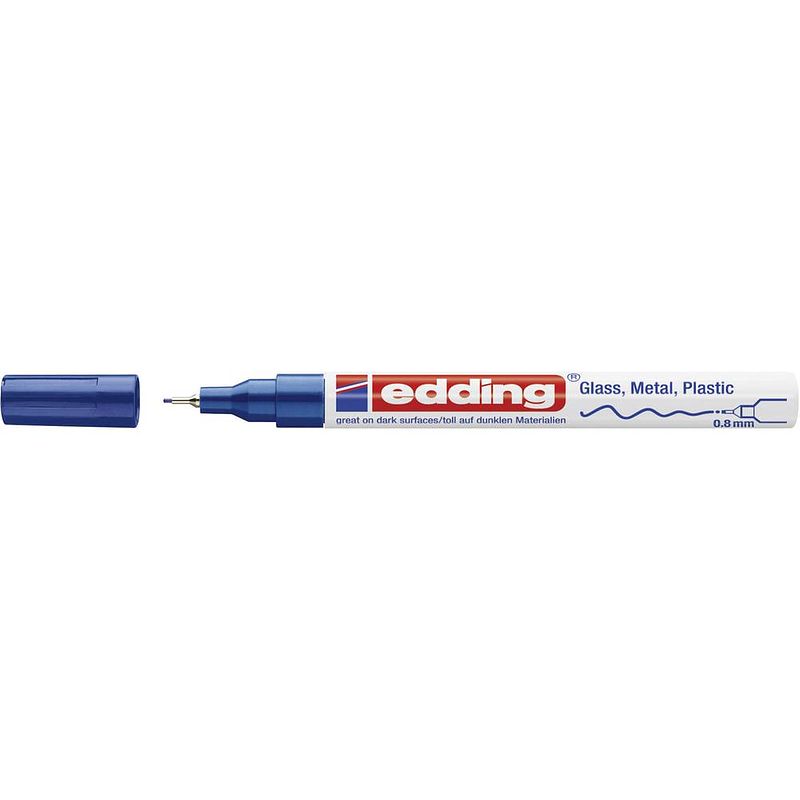 Foto van Edding 4-780-9-003 e-780 lakmarker blauw 0.8 mm 1 stuks/pack