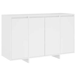 Foto van Vidaxl dressoir 120x41x75 cm spaanplaat wit