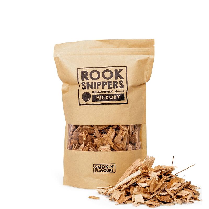 Foto van Smokin's flavours rooksnippers hickory 1700 ml