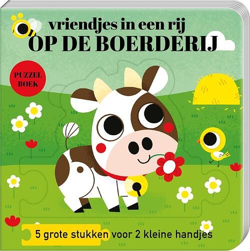 Foto van Puzzelboek vriendjes in een rij - op de boerderij - imagebooks factory - kartonboekje;kartonboekje (9789464084030)