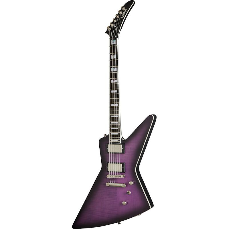 Foto van Epiphone extura prophecy purple tiger aged gloss elektrische gitaar