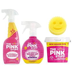 Foto van Schoonmaakbundel - the pink stuff wash up spray + pasta + cleaner spray + scrub daddy