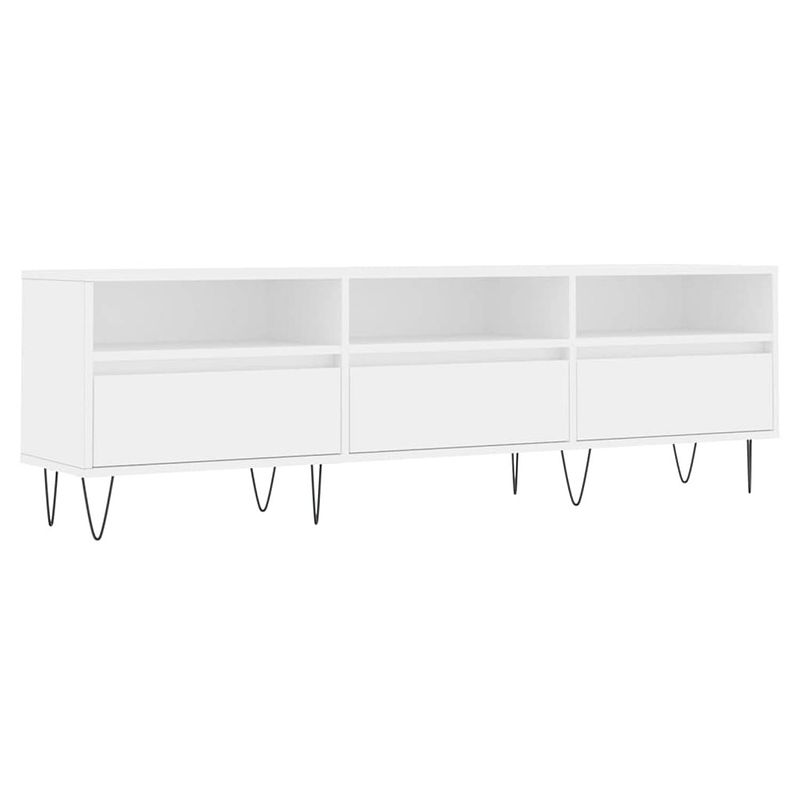 Foto van The living store tv-meubel - tv-kast - 150 x 30 x 44.5 cm - wit