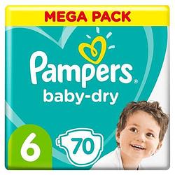 Foto van Pampers baby-dry maat 6, 70 luiers