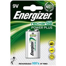 Foto van Energizer herlaadbare batterij power plus 9v, op blister