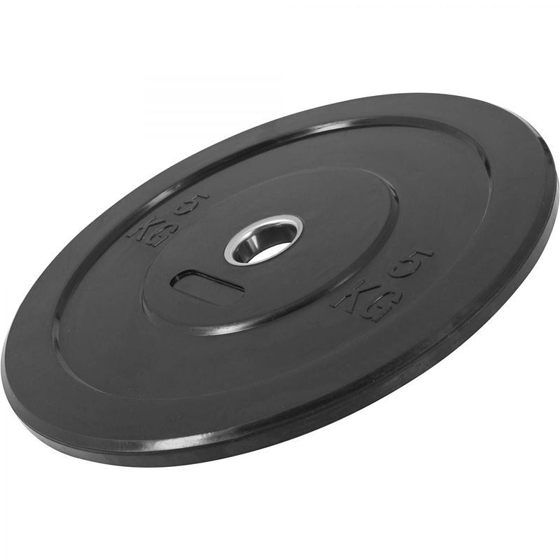 Foto van Gorilla sports bumper plate - halterschijf - 5 kg - rubber - 50 mm