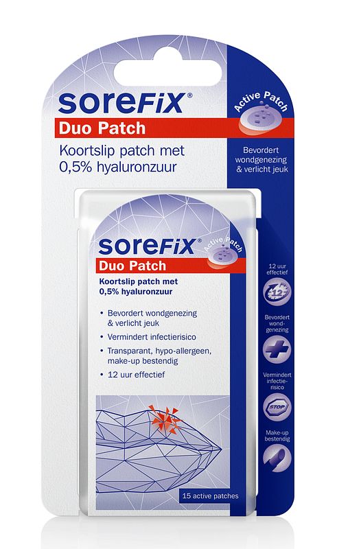 Foto van Sorefix koortslip duo patch