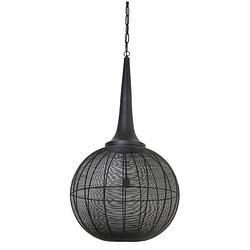 Foto van Light & living - hanglamp adrienne - 57x57x112 - zwart