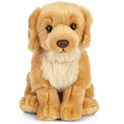 Foto van Pluche golden retriever honden knuffel 20 cm zittend - golden retriever huisdieren knuffels - speelgoed