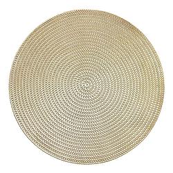 Foto van Krumble placemat rond - pvc - goud