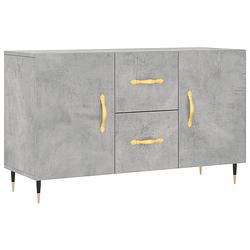 Foto van Infiori dressoir 100x36x60 cm bewerkt hout betongrijs