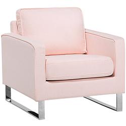 Foto van Beliani vind - fauteuil-roze-polyester