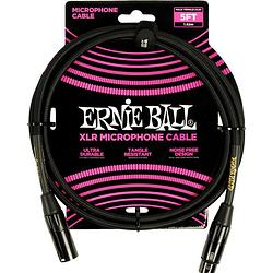 Foto van Ernie ball 6390 microfoonkabel xlr male-xlr female 1.5m zwart