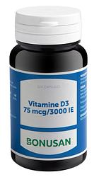 Foto van Bonusan vitamine d3 75mcg 3000ie capsules 120st