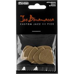 Foto van Dunlop 47pjb3ng joe bonamassa custom jazz iii plectrumset (6 stuks)