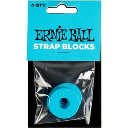 Foto van Ernie ball 5619 strap blocks blue (4 stuks)
