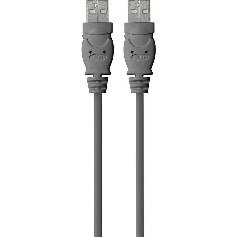 Foto van Belkin usb-kabel usb 2.0 usb-a stekker, usb-a stekker 1.80 m zwart ul gecertificeerd f3u131bt1.8m