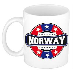 Foto van Norway / noorwegen embleem mok / beker 300 ml - feest mokken