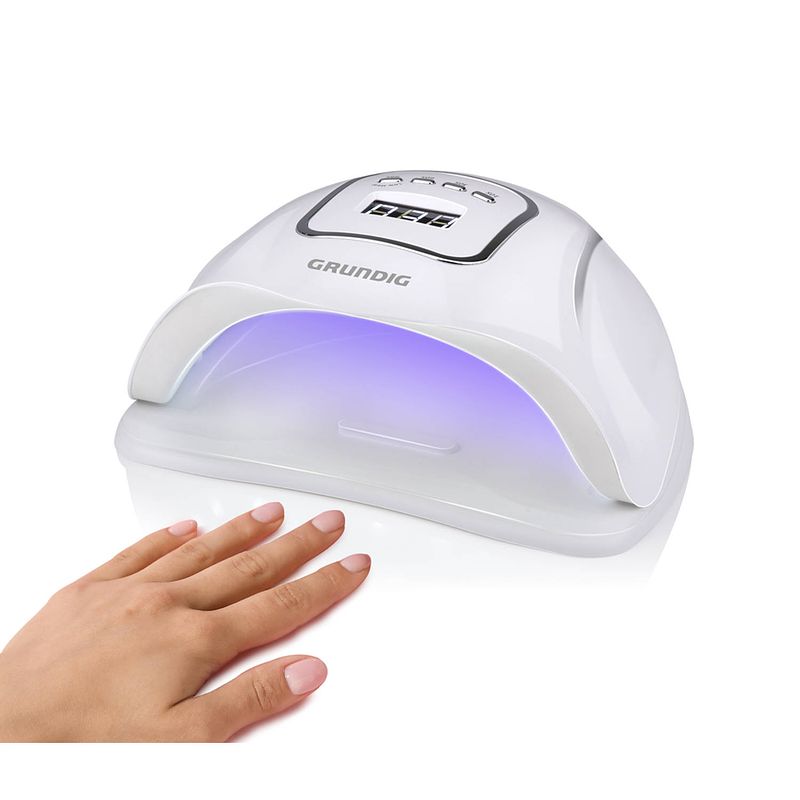 Foto van Grundig nageldroger - 230v - 45 led - nageldroger voor gel nagellak - digitaal display - 4 standen