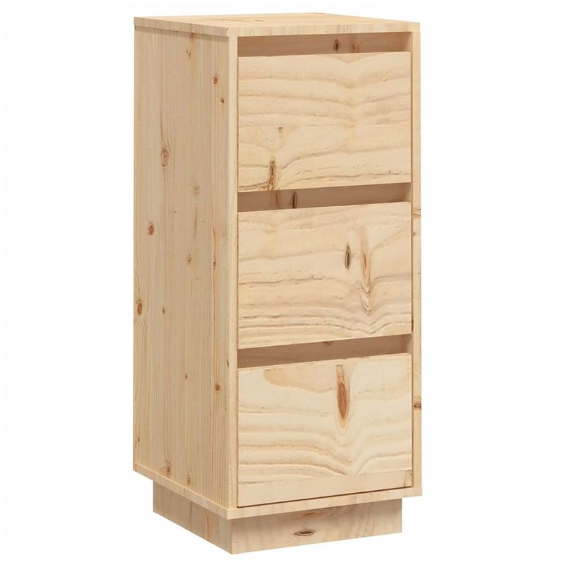 Foto van Vidaxl dressoir 32x34x75 cm massief grenenhout