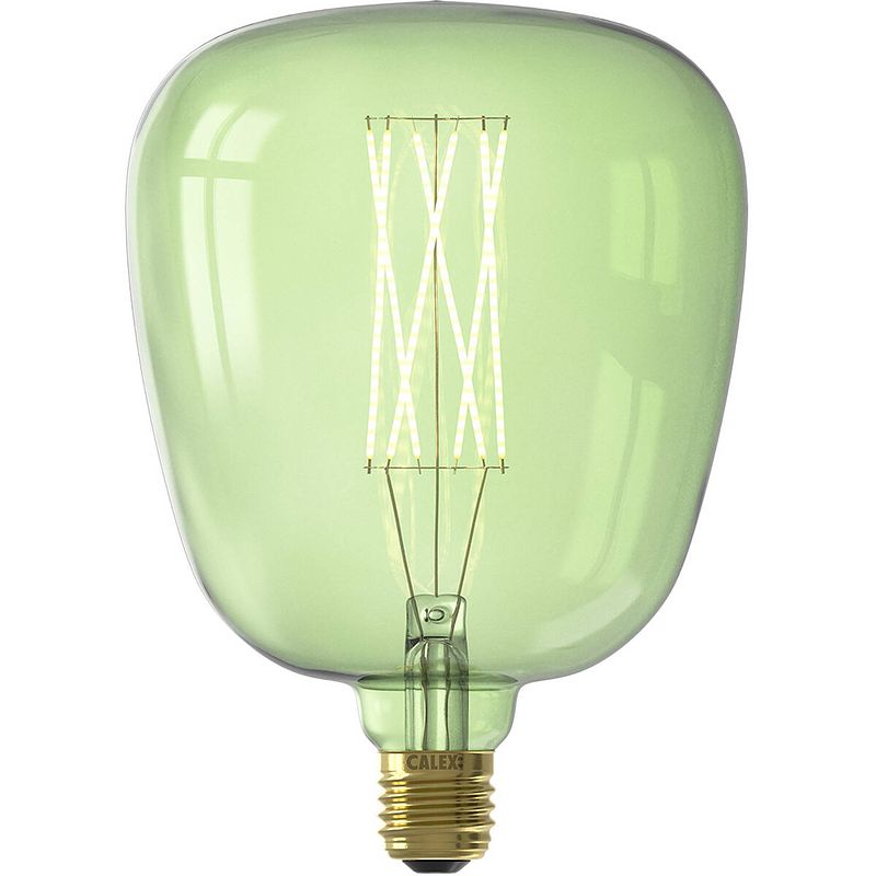 Foto van Calex - led lamp - kiruna emerald - e27 fitting - dimbaar - 4w - warm wit 2000k - groen