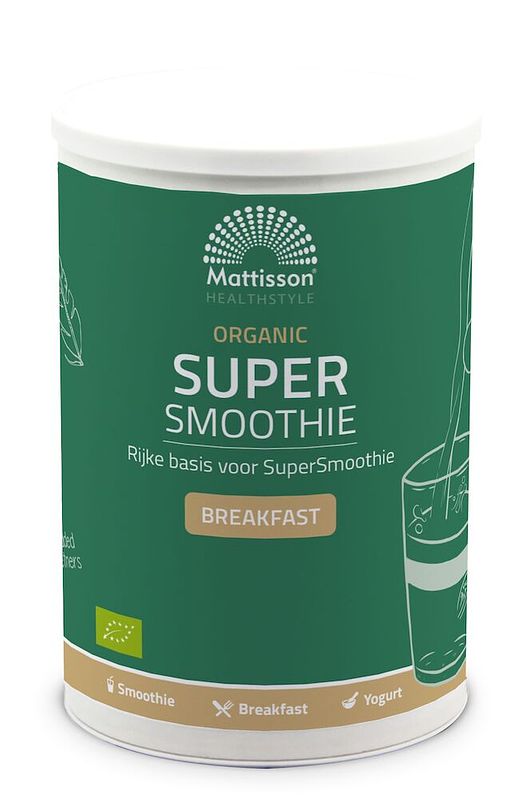 Foto van Mattisson healthstyle organic super smoothie breakfast