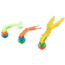 Foto van Set van 3x stuks gekleurd zeewier zwembad speelgoed - duikspeelgoed