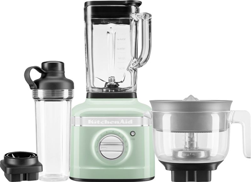 Foto van Kitchenaid artisan k400 5ksb4026ept pistache + citruspers en mengbeker