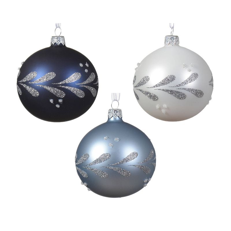 Foto van Decoris - kerstbal glas d8 cm a3 cxcv kerst