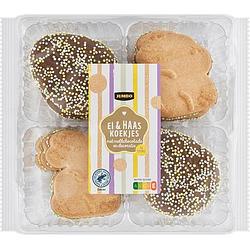Foto van Jumbo ei & haas koekjes met melkchocolade en decoratie 12 stuks