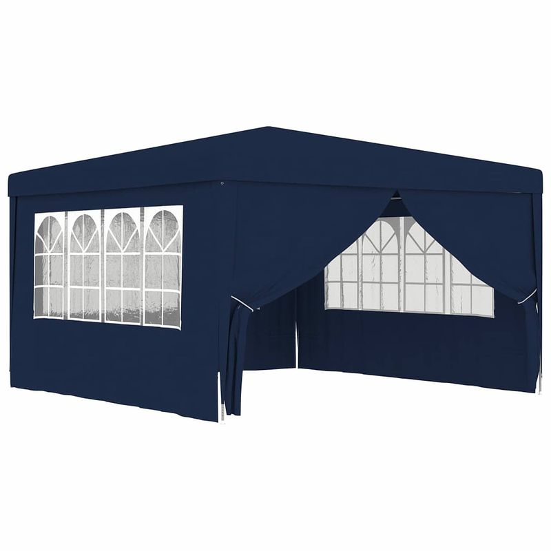 Foto van Vidaxl partytent met zijwanden professioneel 90 g/m² 4x4 m blauw