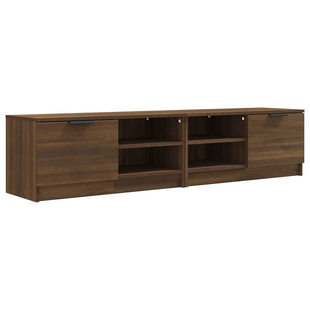 Foto van Vidaxl tv-meubelen 2 st 80x35x36,5 cm bewerkt hout bruineikenkleurig