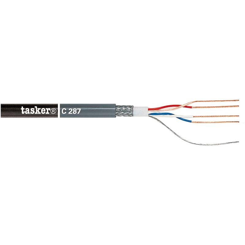 Foto van Tasker c287 microfoonkabel per meter, 2x 2x 0.22 mm2, diameter 6.6 m