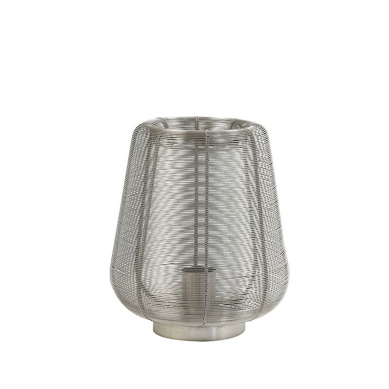 Foto van Light & living - tafellamp adeta - 22x22x26cm - zilver