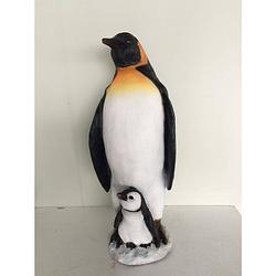 Foto van Farmwood animals - pinguin koningspinguin met jong 21x21x54 cm