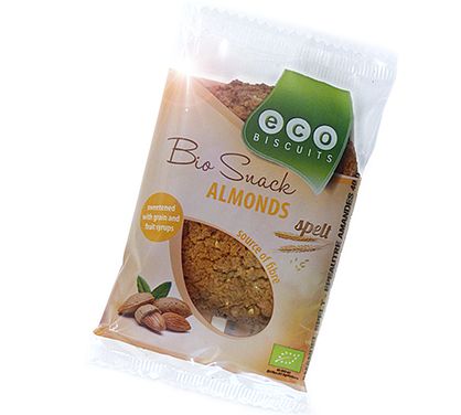 Foto van Ecobiscuit bio snack spelt amandel