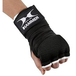 Foto van Hammer boxing binnenhandschoen elastic fit - zwart - maat s-m - nylon