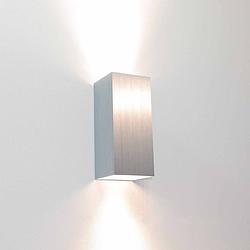 Foto van Artdelight wandlamp dante 2 lichts 15,5 x 6,5 cm aluminium