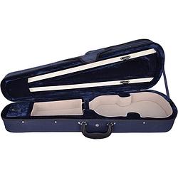 Foto van Leonardo vc-1314-bu basic series violin case koffer voor 1/4 viool