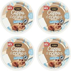 Foto van Jumbo dessert cappuccino met biscuit, bevat alcohol 4 x 75g