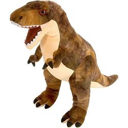 Foto van Wild republic knuffel dinosaurus t-rex 20 cm pluche bruin