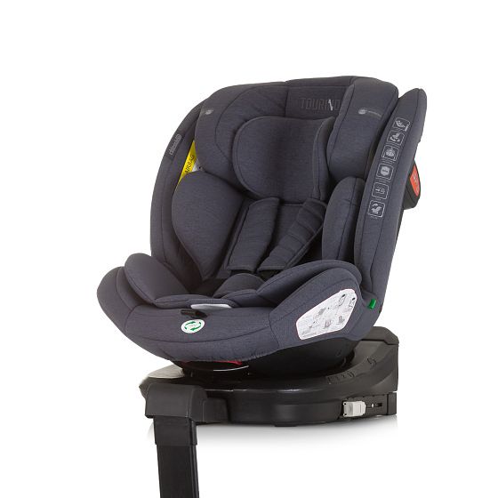 Foto van Chipolino tourino autostoel i size 40 150 cm isofix 360° granite