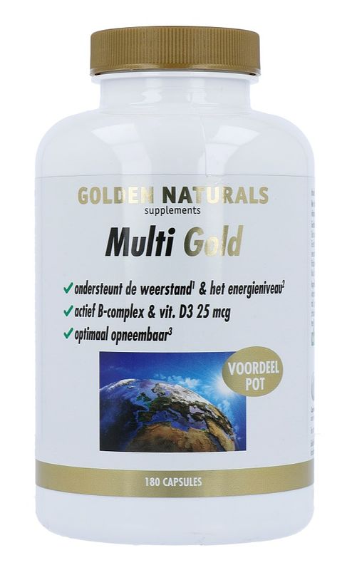 Foto van Golden naturals multi strong gold capsules