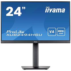 Foto van Iiyama xub2494hsu-b2 led-monitor 60.5 cm (23.8 inch) energielabel e (a - g) 1920 x 1080 pixel full hd 4 ms usb, hdmi, displayport, hoofdtelefoon (3.5 mm