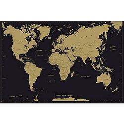 Foto van Grupo erik map world es politic metalizado-deco poster 91,5x61cm